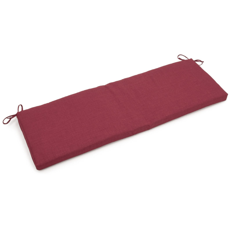 Outdoor Seat Cushion Size: 3" H x 57" W x 19" D, Color: Wheat