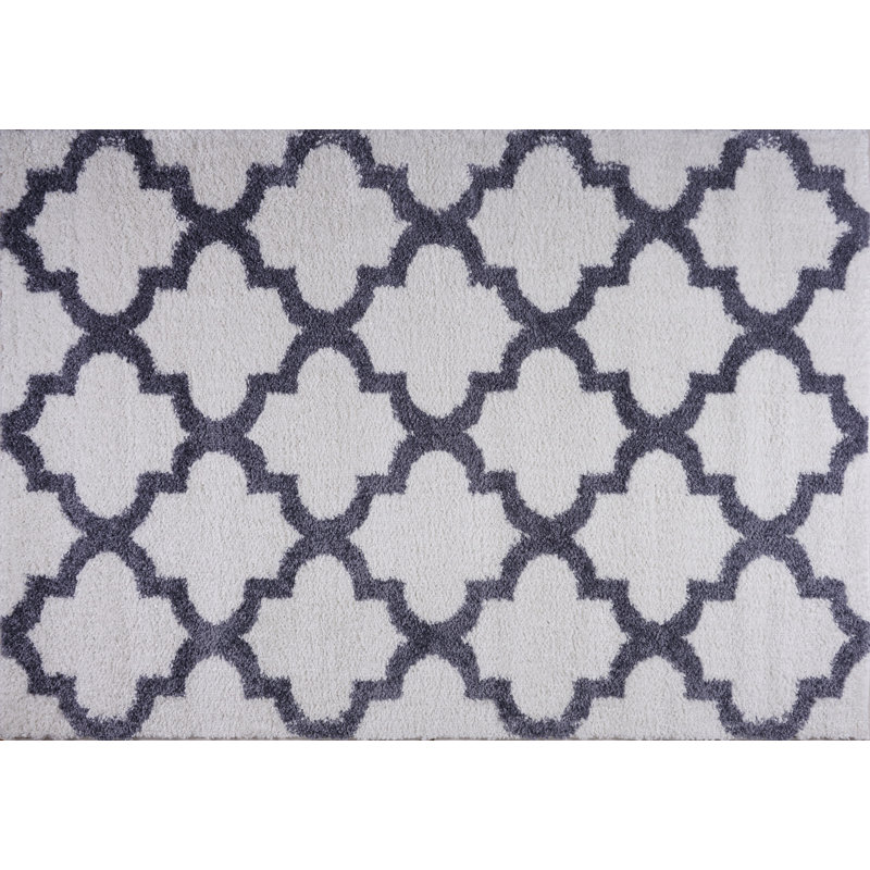 House Of Hampton Ean Geometric Gray Area Rug Wayfair