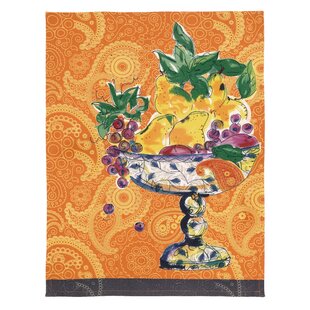 Peking Handicraft Kiss The Cook Embroidered Cotton Kitchen Towels 