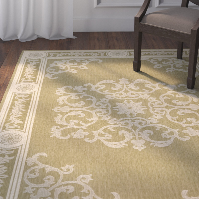 Astoria Grand Carsen Olive Natural Indoor Outdoor Area Rug Reviews Wayfair