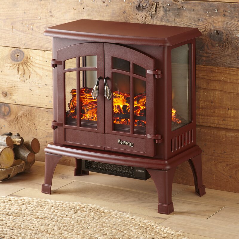 Charlton Home Prunty Electric Fireplace Stove Reviews Wayfair
