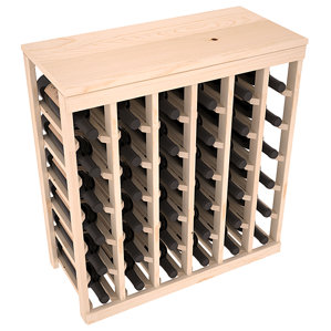 Karnes Pine 36 Bottle Floor Wine Rack by Red Barrel Studio