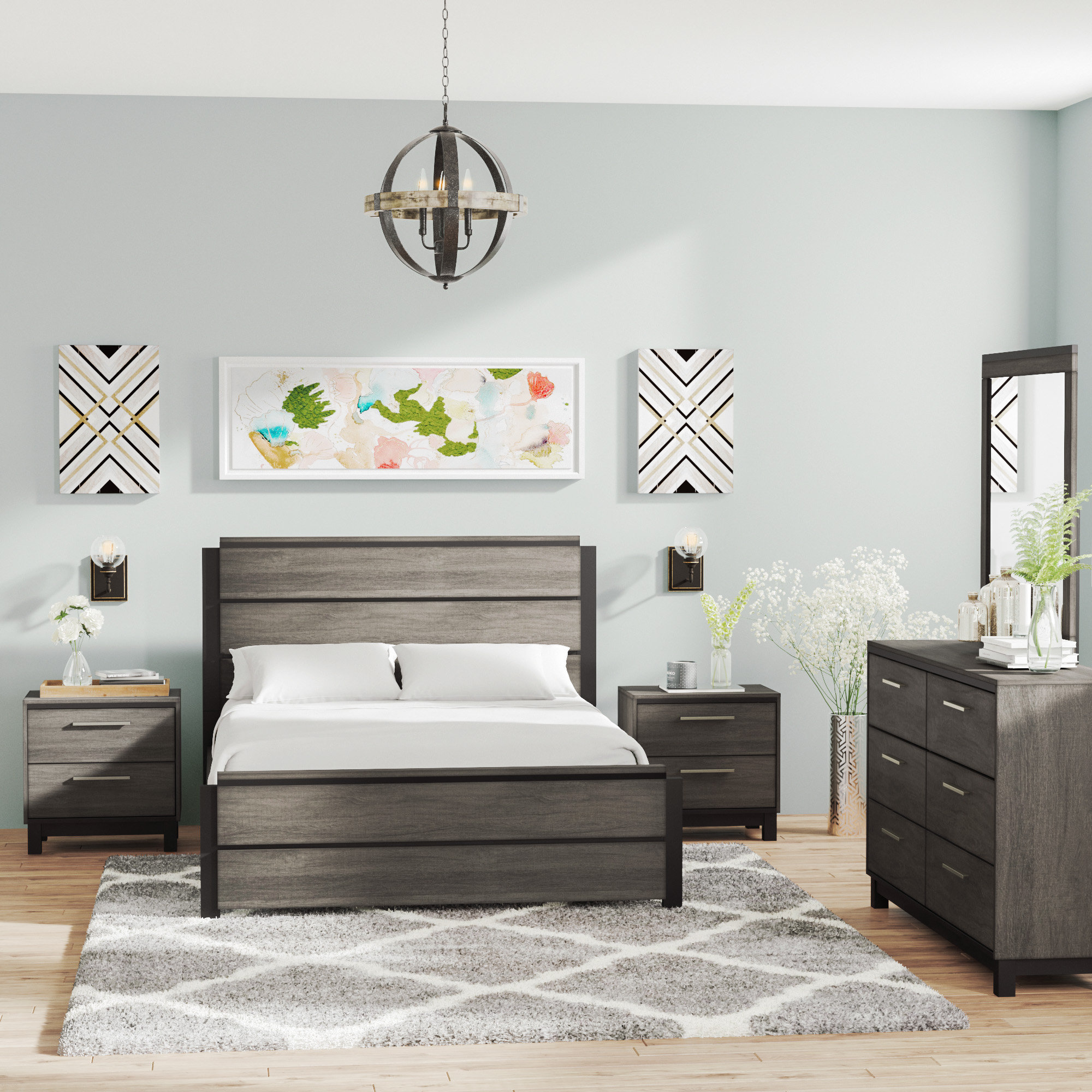 Mandy Platform 5 Piece Bedroom Set