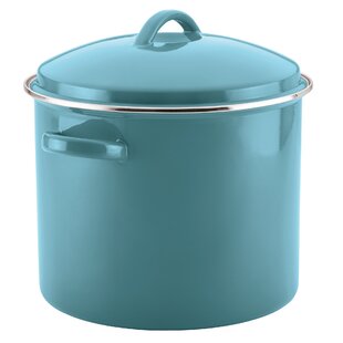 Large Nickel Free Stainless Steel Stock Pot 16 Quart with Lid Mirror Polished 