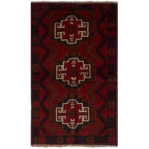 One-of-a-Kind Bethany Hand-Knotted Wool Red Area Rug