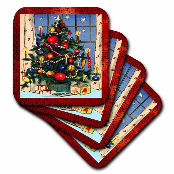 Details about   Holiday Home Christmas Tree Coasters 