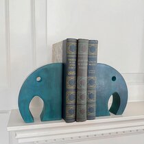 Set of 2 Bookends Bloomingville Natural Onyx Gem Stone Decorative Bookshelf 2 