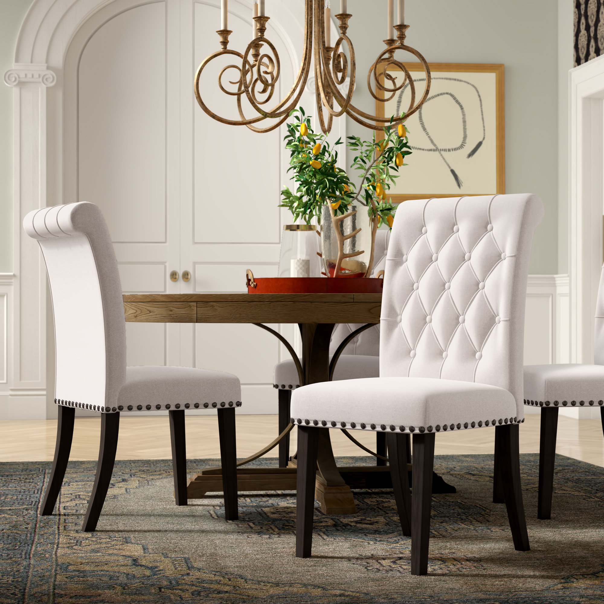 Darby Home Co Cheston Upholstered Dining Chair Reviews