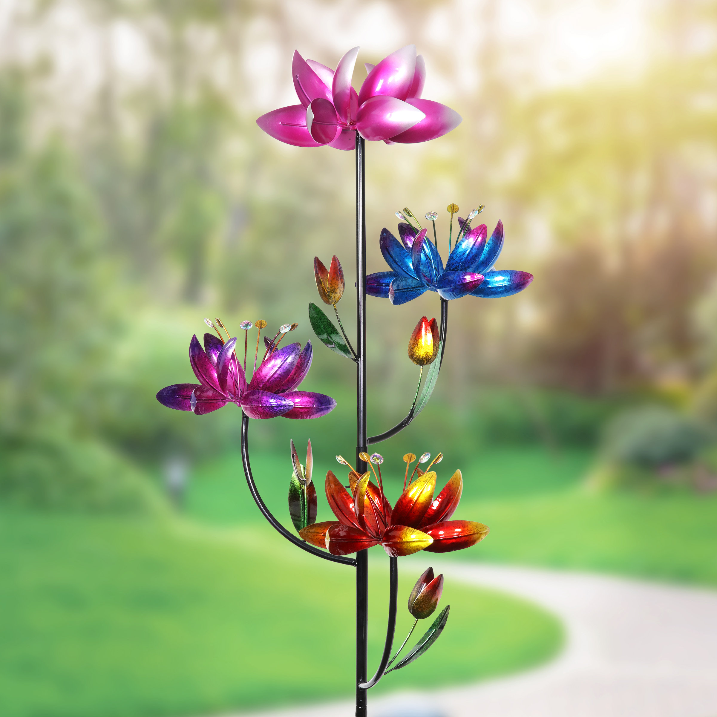 Winston Porter Ulloa Four Flower Spinner Rotator Reviews Wayfair Ca