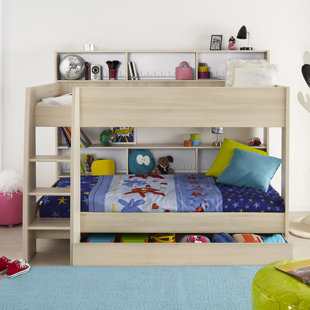 Demeter Twin over Twin Bed with Bookcase