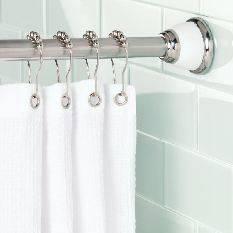 Rebrilliant Duff 87 Adjule Straight Tension Shower Curtain Rod Duff 87 Adjule Straight Tension Shower Curtain Rod