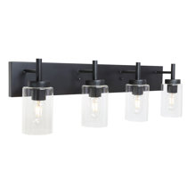 4 Light Black Bathroom Vanity Lighting You Ll Love In 2021 Wayfair