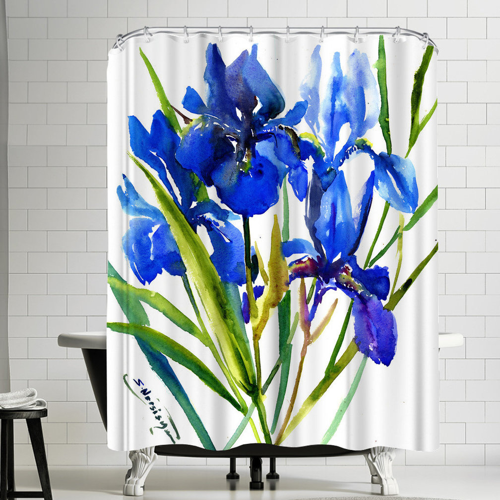 East Urban Home Suren Nersisyan Irises Single Shower Curtain Wayfair