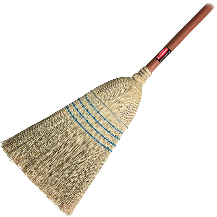 54-Inch Height Laitner Brush 469 Warehouse Corn Broom with Wire Band