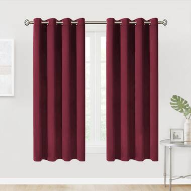 2PC Insulated Lined Heavy Thick Blackout Grommet Window Curtain Panels KK92 63" 