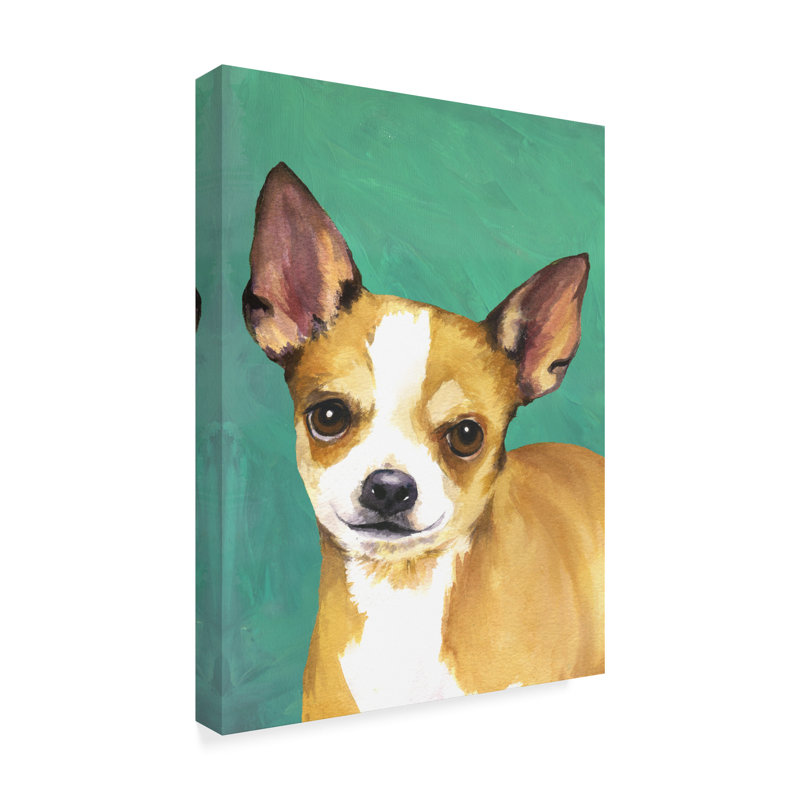 Winston Porter Dog Portrait Chihuahua Acrylic Painting Print On