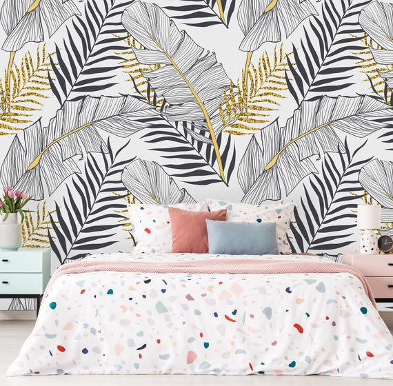 rushden removable tropical leave 8 33 l x 25 w peel and stick wallpaper roll