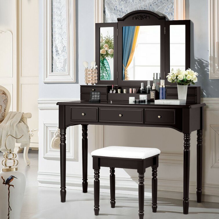 dressing table with mirror wayfair