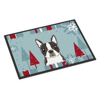 The Holiday Aisle Boston Terrier Non Slip Indoor Door Mat Wayfair
