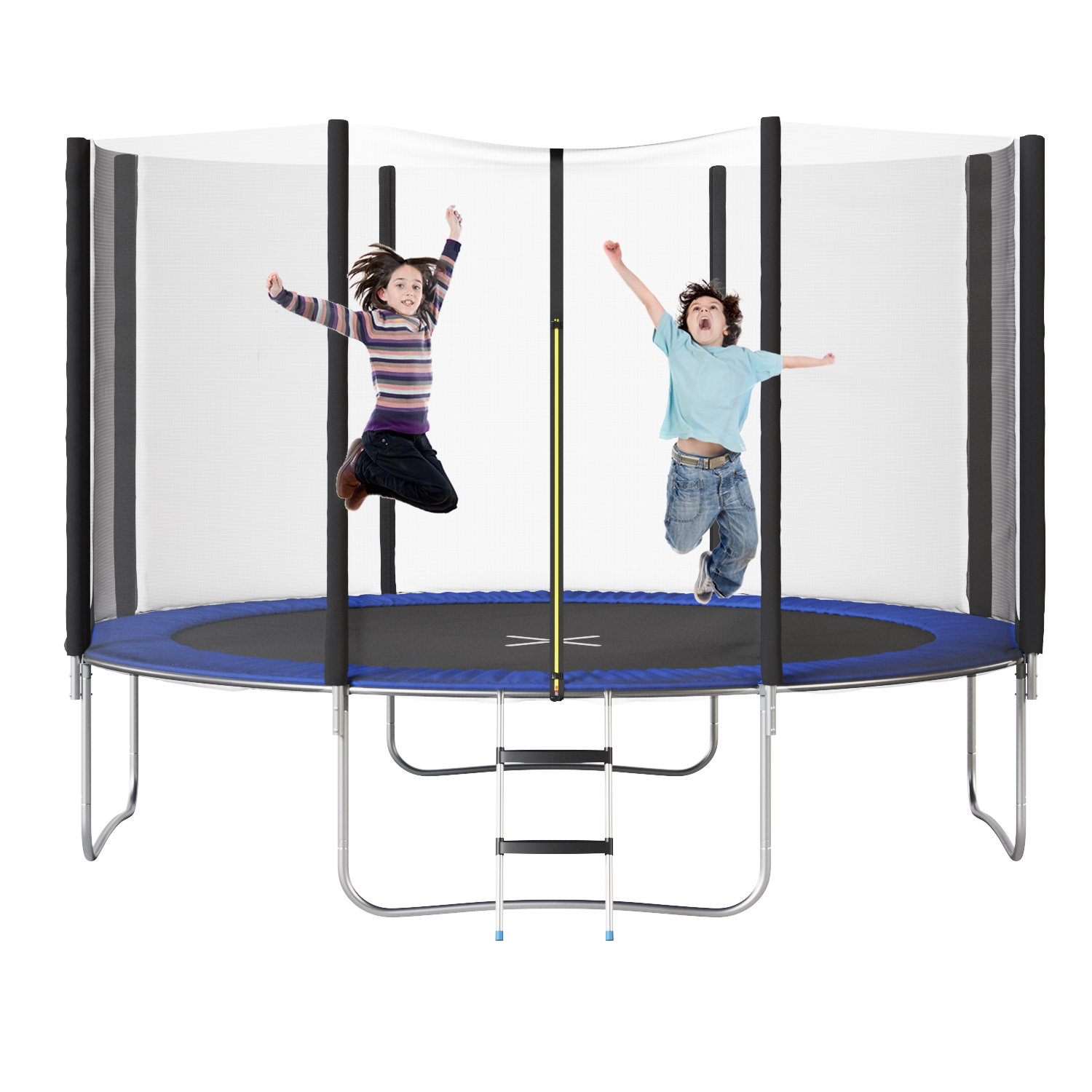 Furmax 12' Round Backyard Trampoline with Safety Enclosure Wayfair