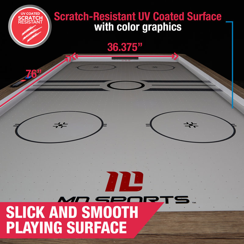Md Sports 84 2 Player Air Hockey Table With Digital Scoreboard