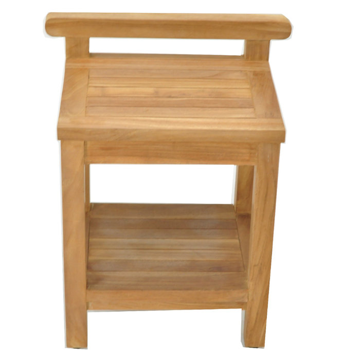 Bayou Breeze Whitfield Grade A Teak Wood Shower Bench Wayfair Ca