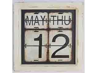 Highland Dunes Perpetual Vintage Metal Calendar Wall Décor Wayfair Perpetual Vintage Metal Calendar Wall Décor