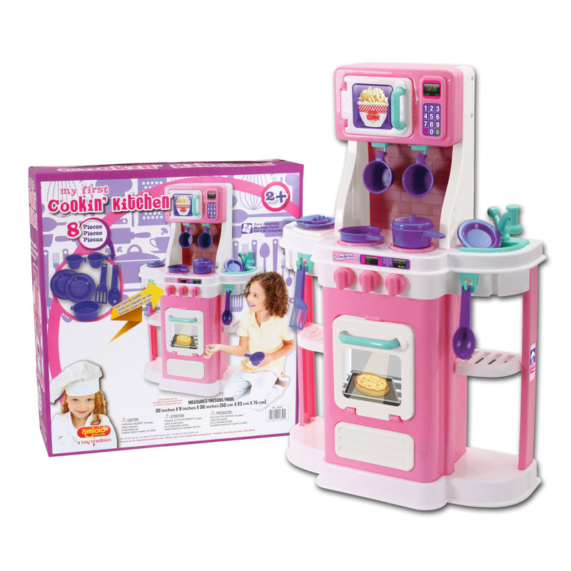 Amloid My First Cookin Kitchen Set Reviews Wayfair My First Cookin Kitchen Set