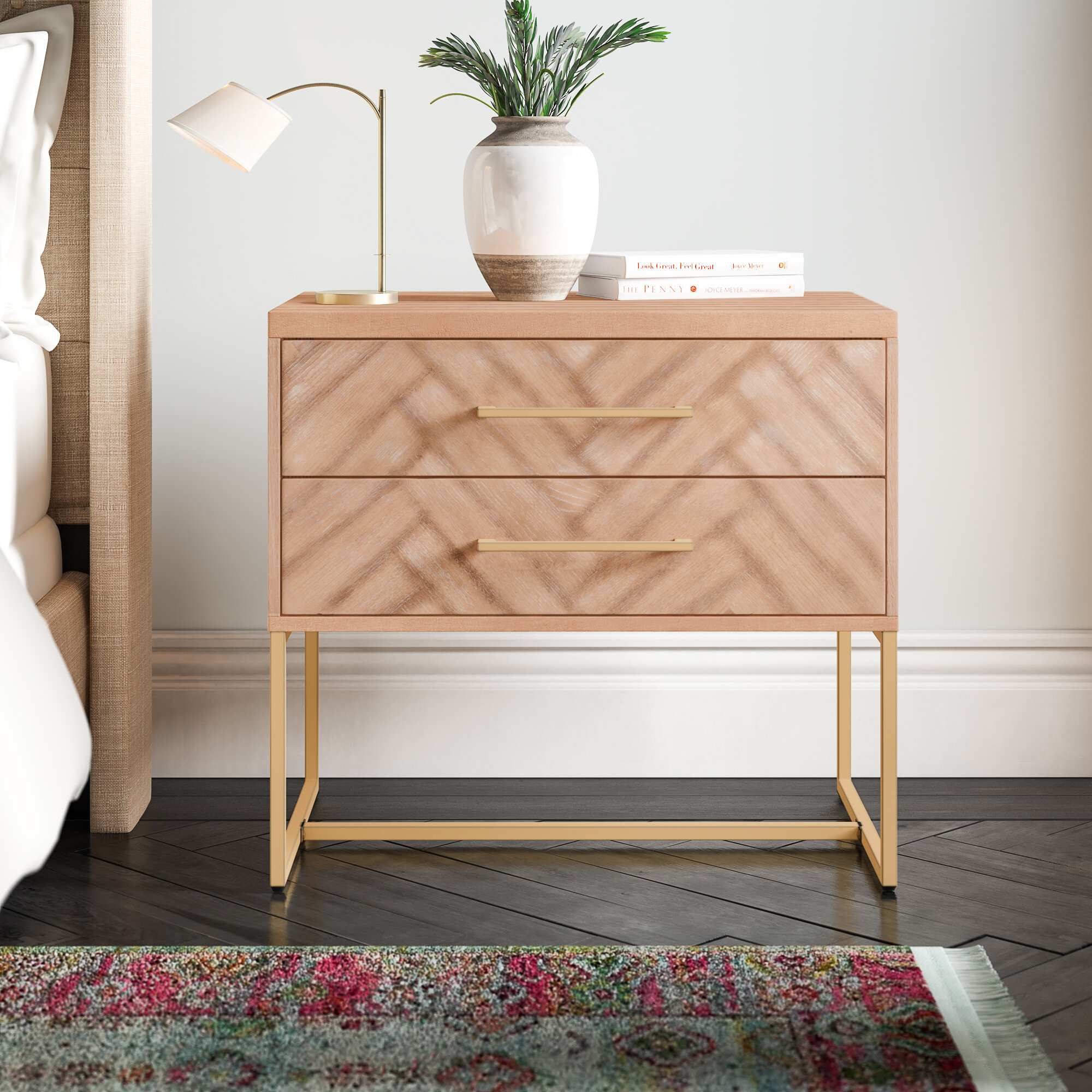 Channing 2 Drawer Nightstand Reviews Joss Main