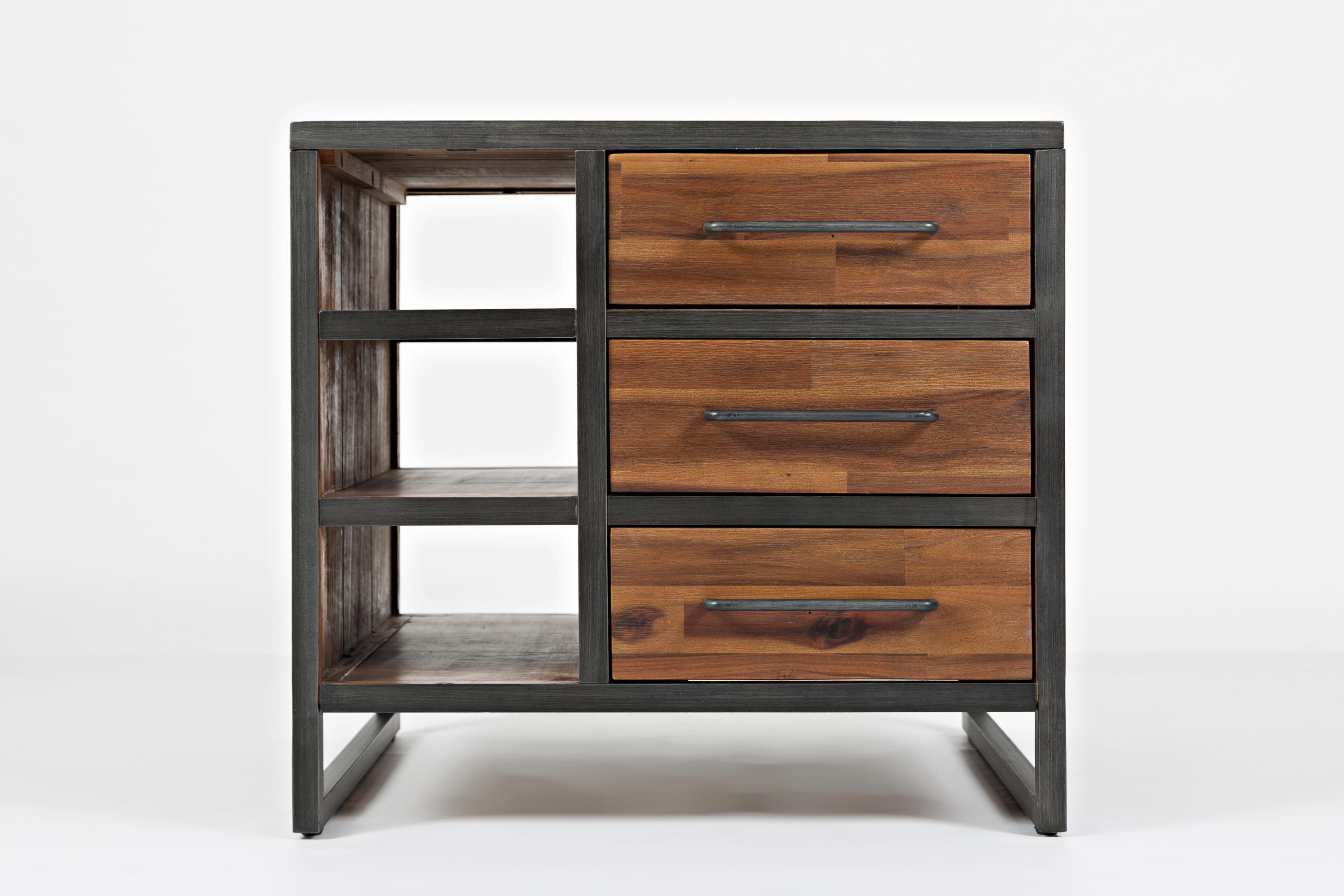 17 Stories Roxanne Transitional Wooden End Table With Storage