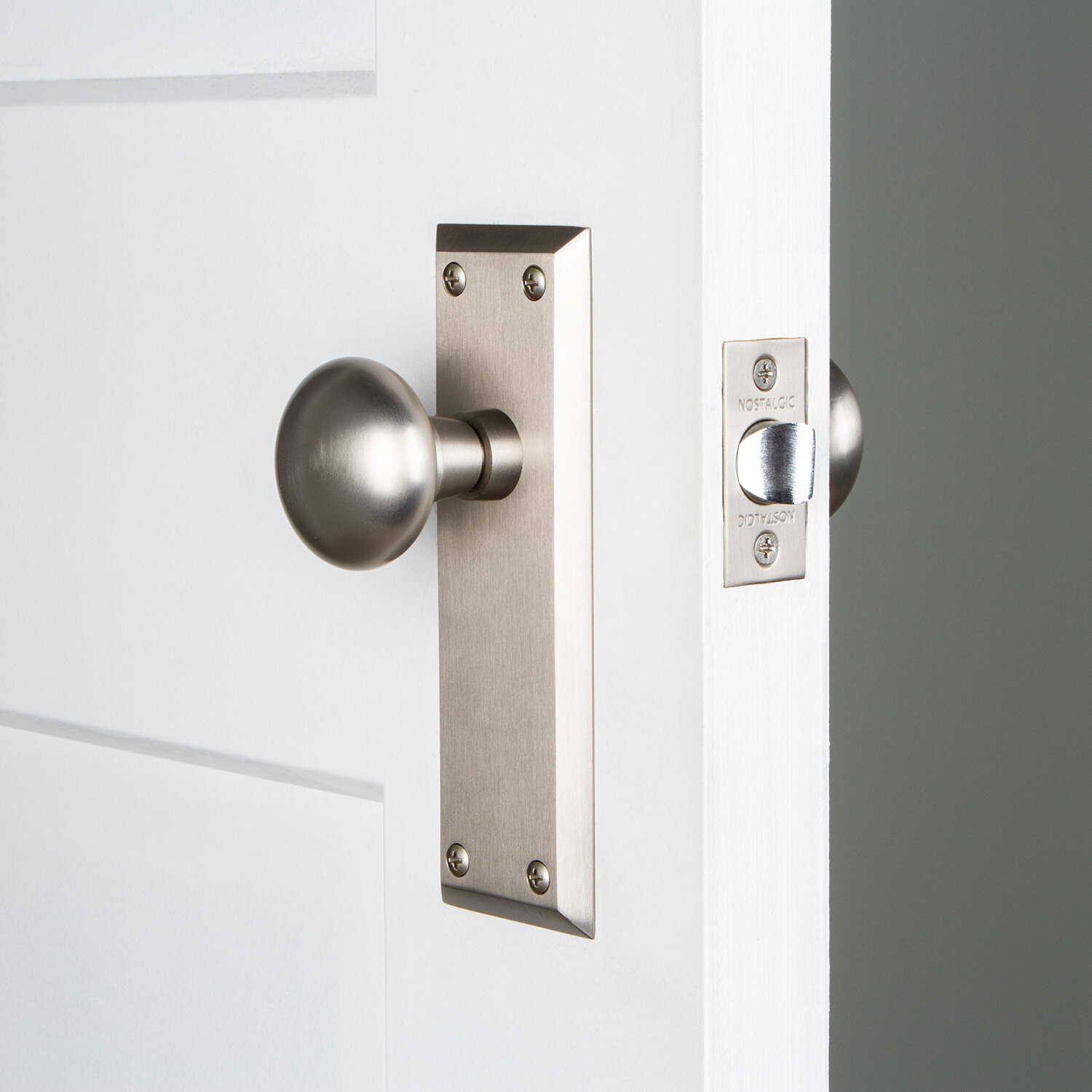 passage door lock knob interior stainless steel door knob new