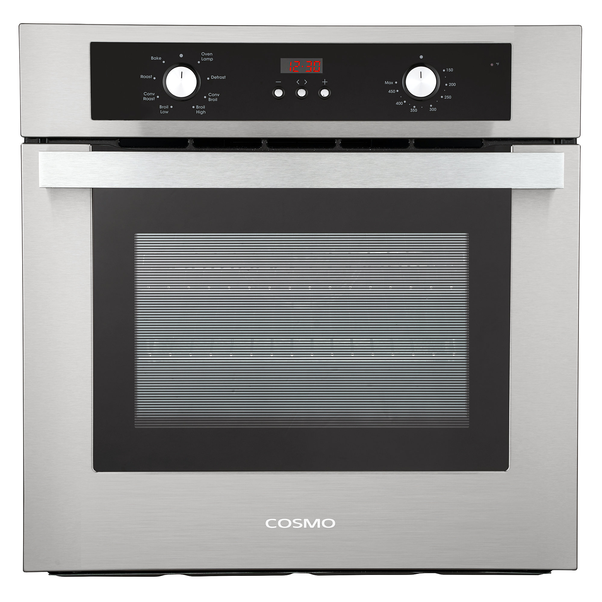 Cosmo 24" 2 Cubic Feet Stainless Steel Electric Convection Wall Oven