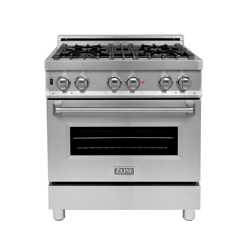 Zline Kitchen And Bath 30 4 Cu Ft Freestanding Dual Fuel Range With Convection Oven Reviews Wayfair