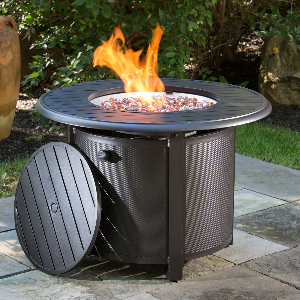 love aluminum propane fire pit table