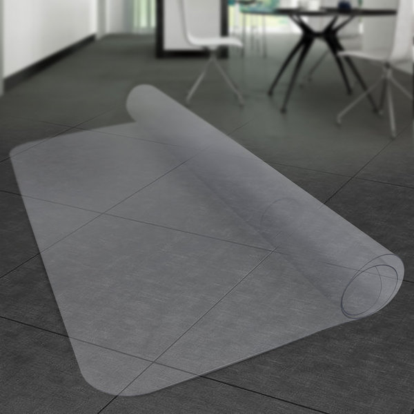 Details about / 60 x 46/" Rectangle PVC Floor Mat Protector 2.5mm for Hard Wood Floors Desk Chair
