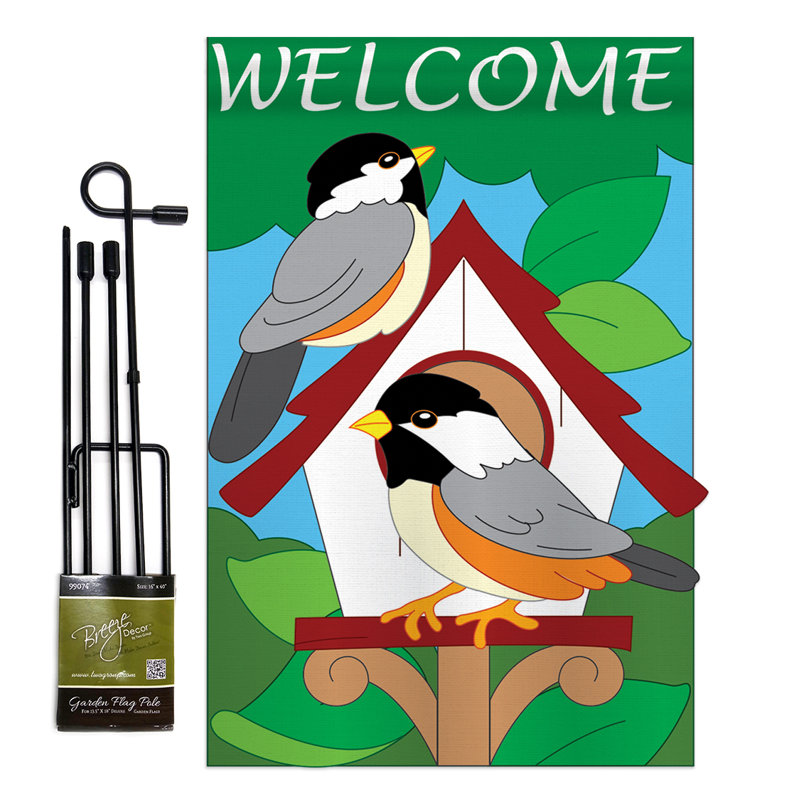 Breeze Decor Bird House Friends 2 Sided Polyester 19 X 13 In Garden Flag Wayfair
