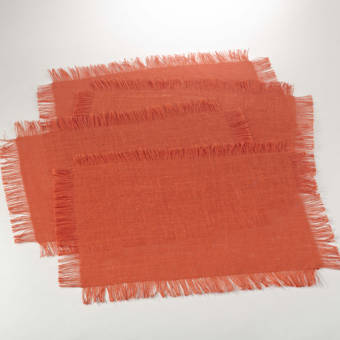 Red Barrel Studio Furman Burlap Fringed Jute 19 Placemat Reviews Wayfair Ca