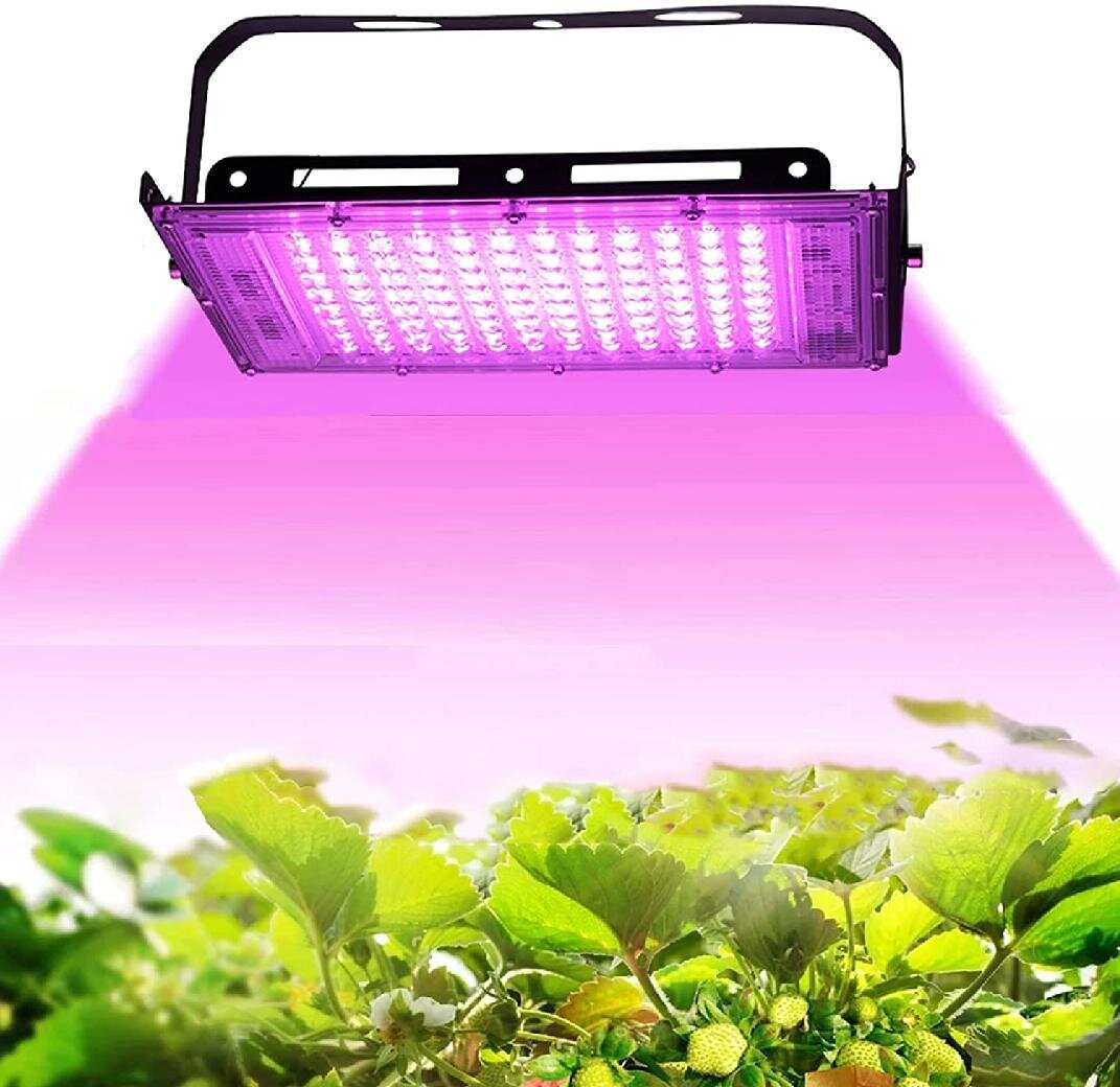30W Plant Grow Light LED Lamp for Indoor Plants Sunlike Full Spectrum Panel Plant Light with IR & UV LED Bulbs for Tent Greenhouse Plants Germination/Seedling/Veg/Blooming/Succulents