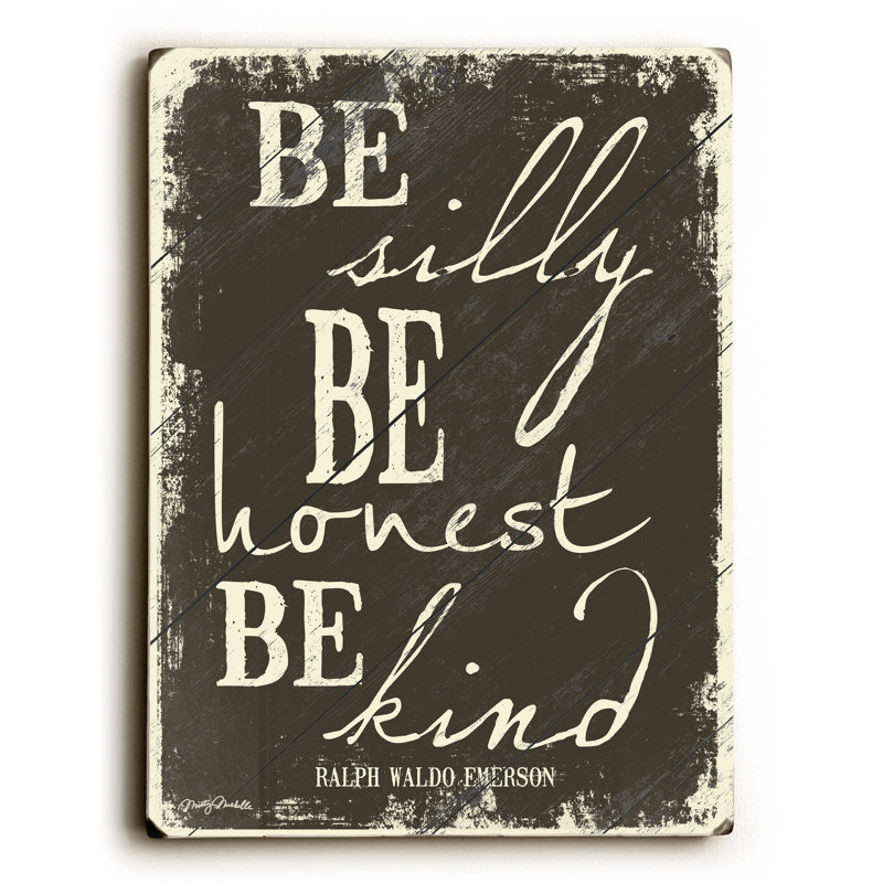 Be Silly Textual Art