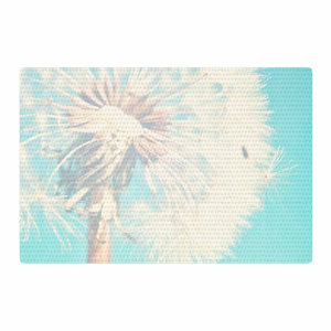 Sylvia Coomes Dandelion Photography Floral Aqua Area Rug