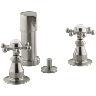 Antique Double Handle Vertical Spray Bidet Faucet With Six Prong