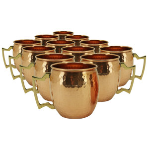 Modern Home Hammered Moscow Mule Mug (Set of 12)