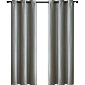 Carlock Solid Max Blackout Grommet Curtain Panels (Set of 2)