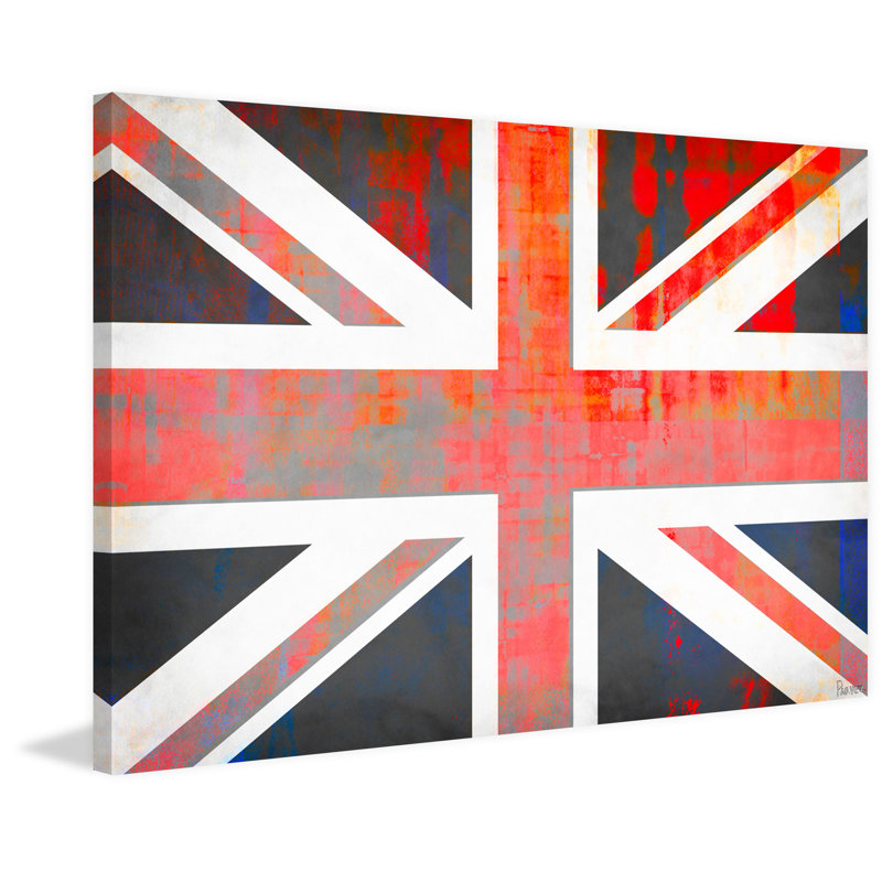 Parveztaj Union Jack By Parvez Taj Painting Print On Wrapped