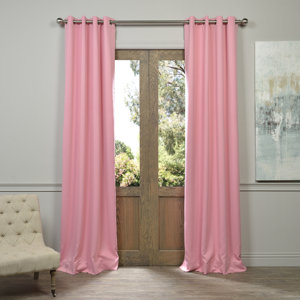 Phyllis Extrawide Velvet Blackout Grommet Single Curtain Panel