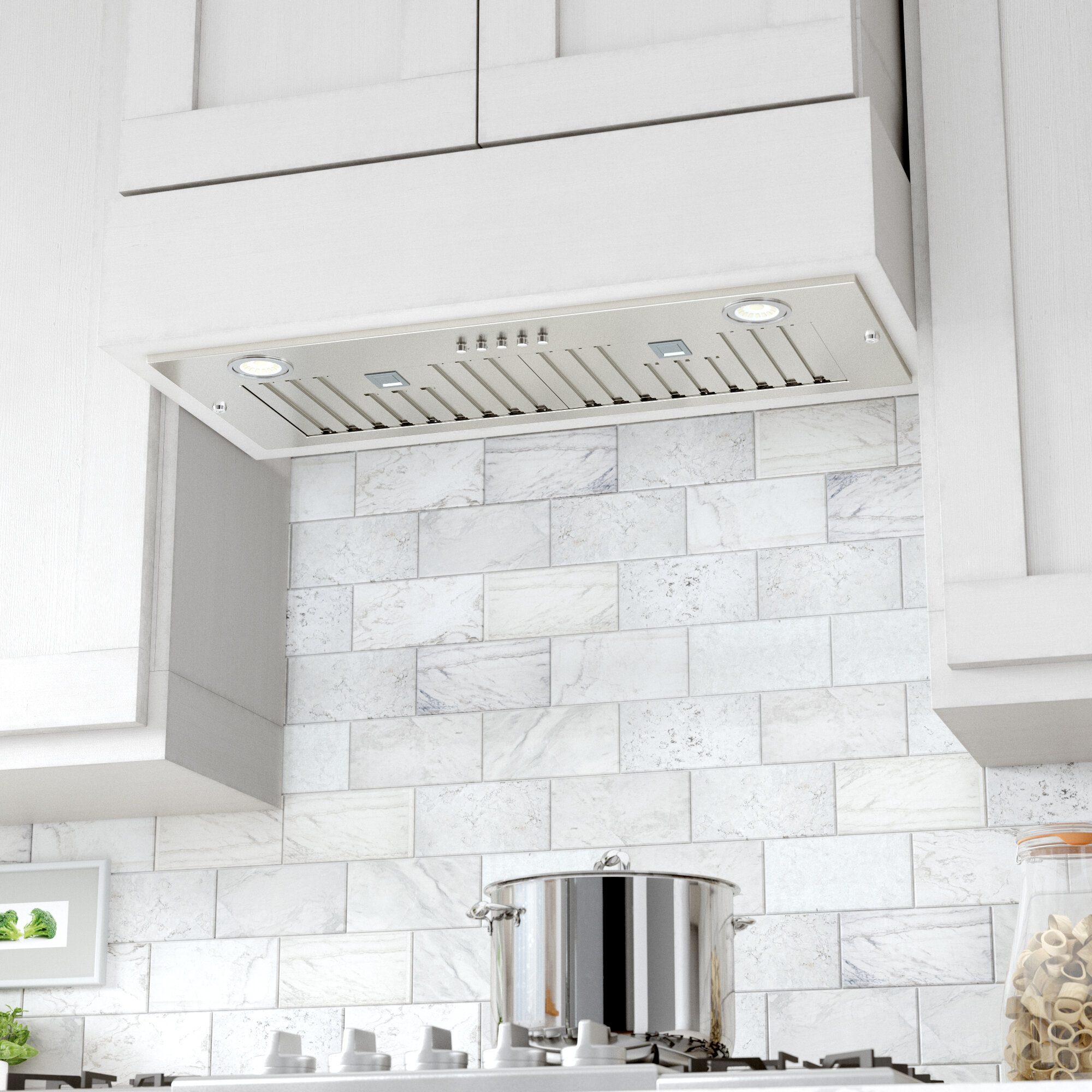 Kobe Range Hoods 28 Brillia 550 Cfm Ducted Insert Range Hood