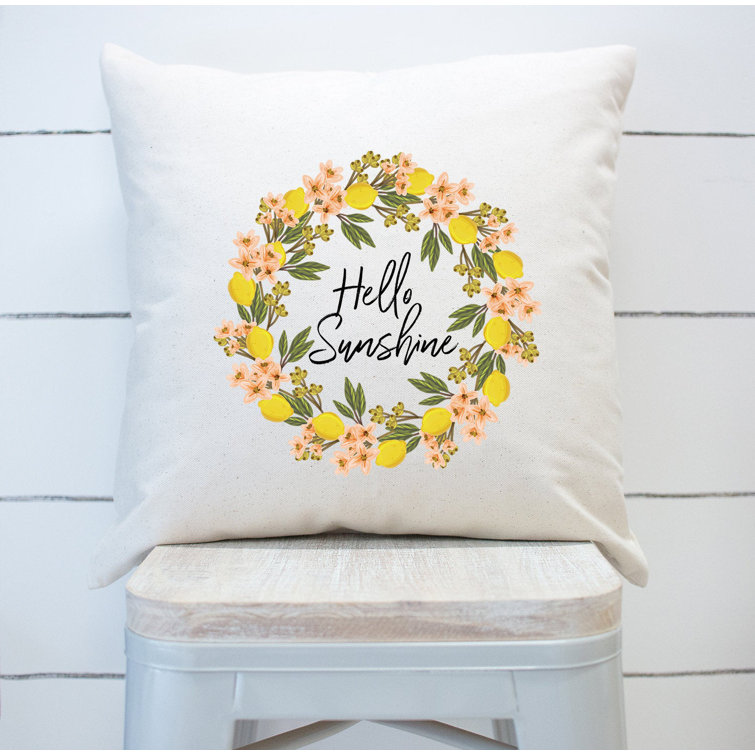 hello sunshine pillow