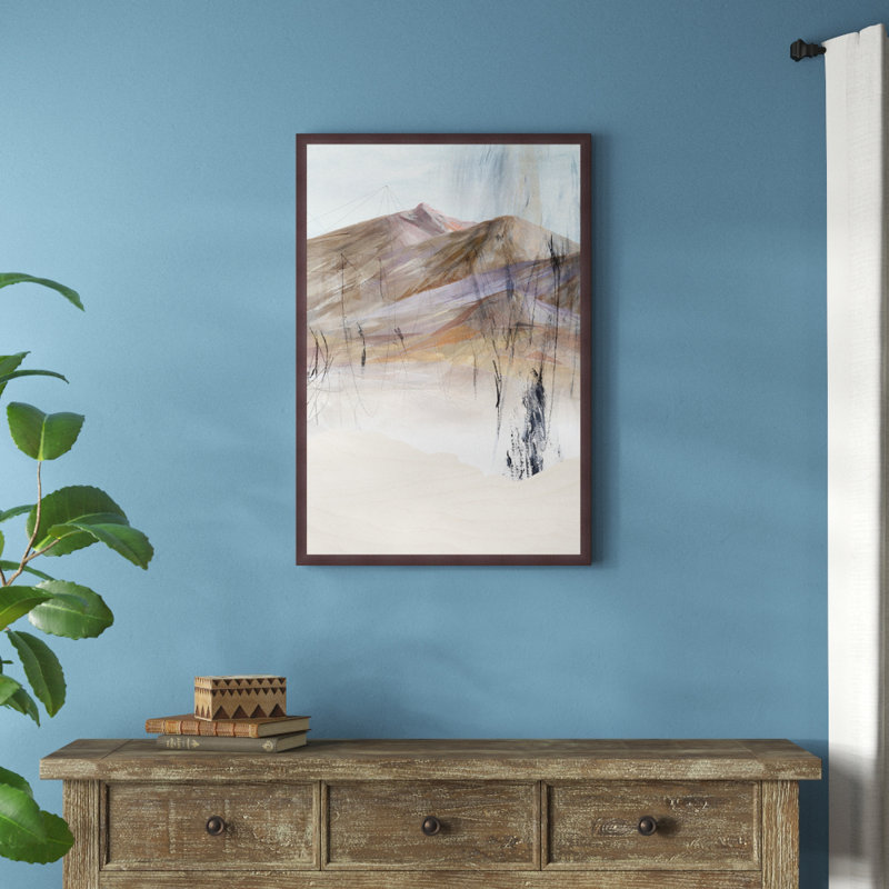 Millwood Pines Deserted Mountain Ii Framed Acrylic Painting Print On Canvas Wayfair
