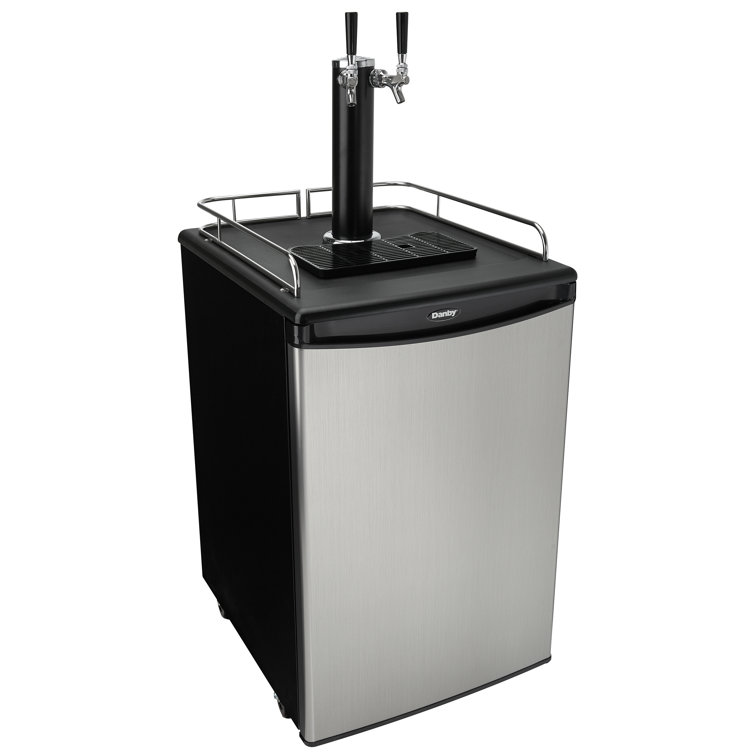 Danby 5 4 Cu Ft Dual Tap Full Size Keg Cooler Reviews Wayfair
