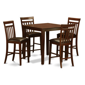 Vernon 5 Piece Counter Height Pub Table Set by East West Furniture